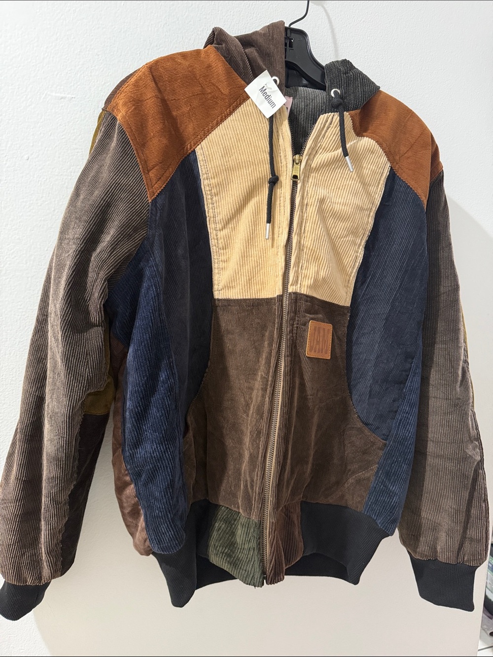 Thriftjam the cord corduroy reworked patchwork M